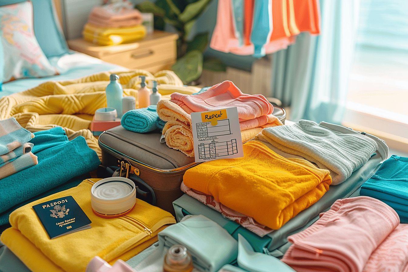 Liste valise vacances : check-list complète pour préparer sa valise avant de partir