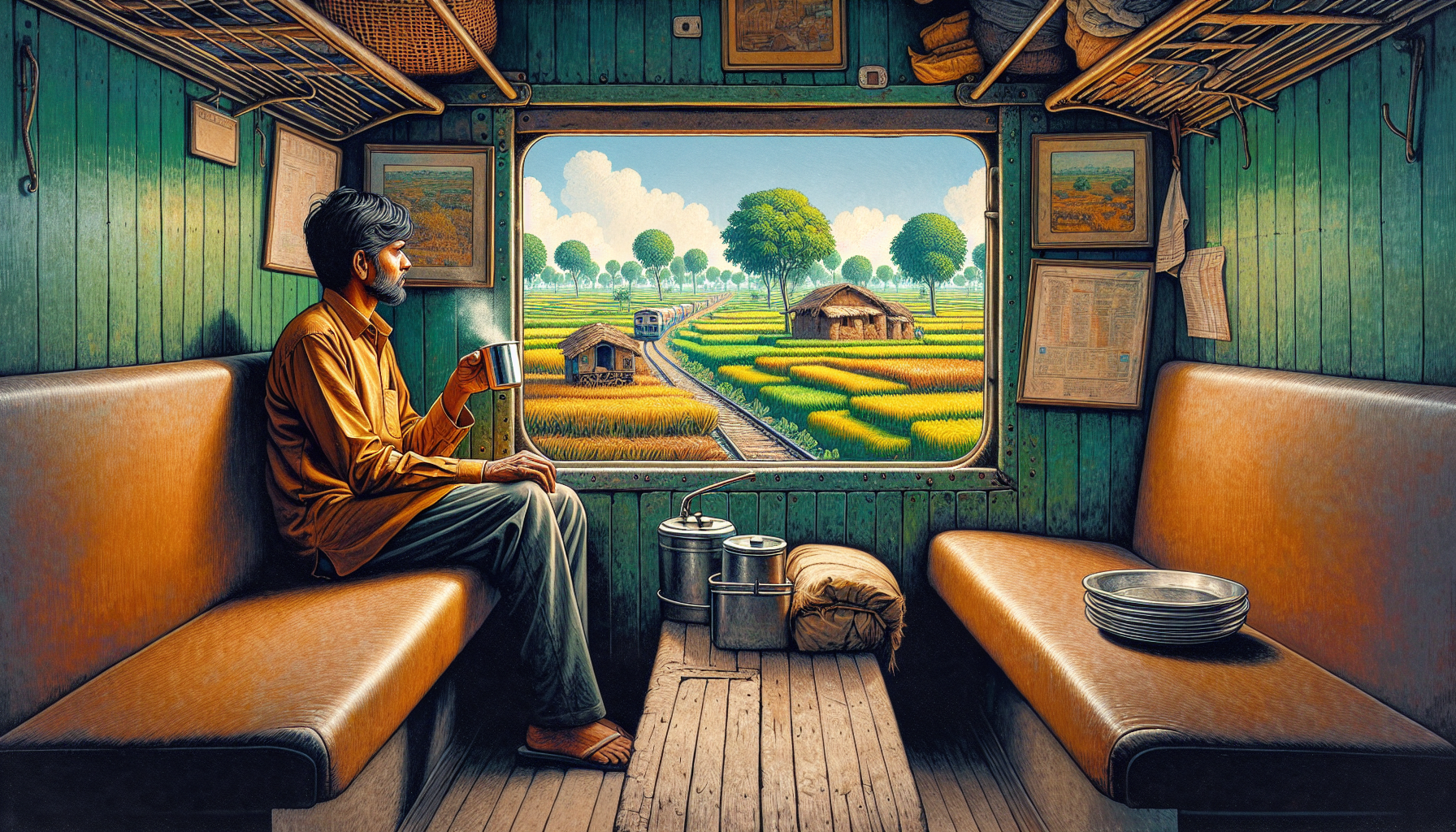 24h dans un train indien : chai, sièges durs et vues folles !